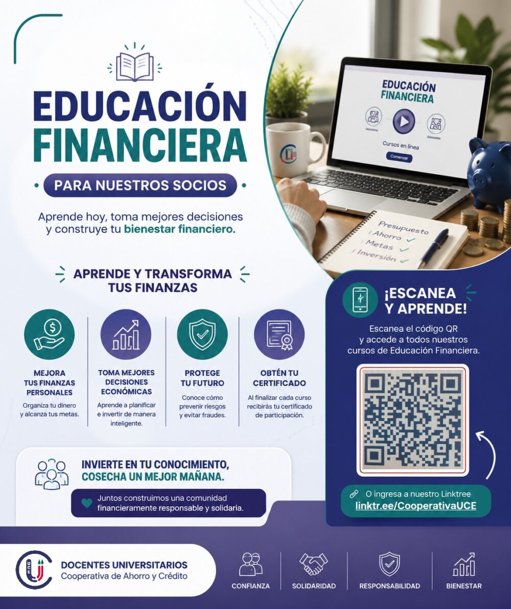 Educación financiera para nuestros socios